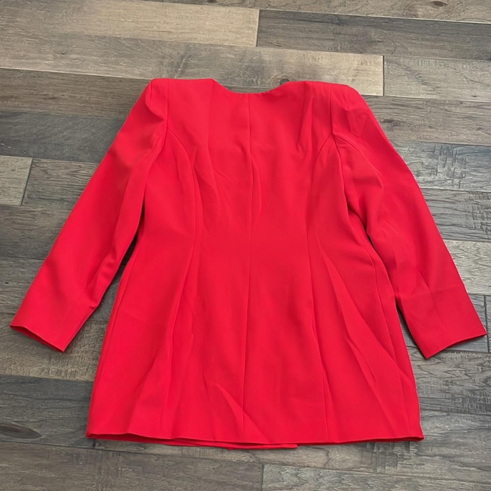 River Island Double Breasted Blazer Dress, Red Size 14 US 🌹18UK - Picture 6 of 6
